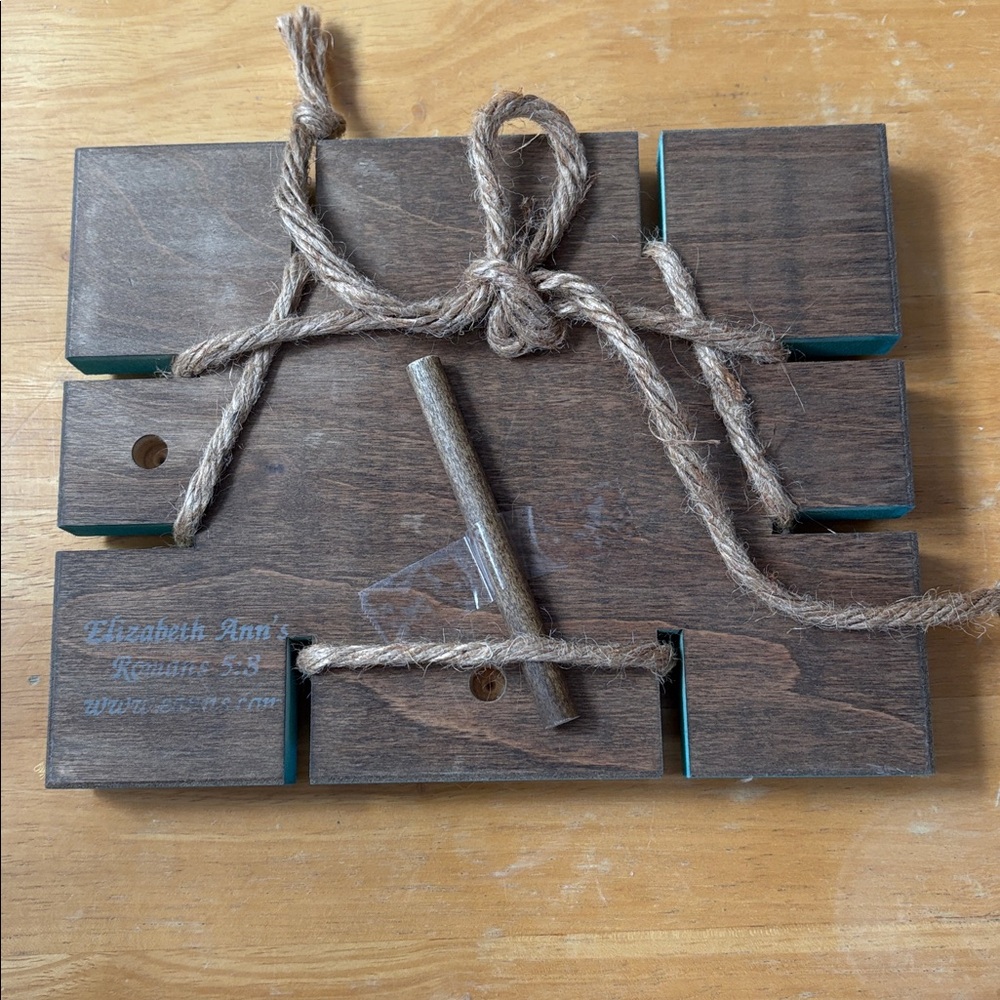 Rustic Aqua Blue Picture Frame - Picture 3 of 3